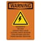 Signmission OSHA Warning Sign, 14" Height, Aluminum, Hazardous Voltage, Portrait, 1014-V-13223 OS-WS-A-1014-V-13223 - alternate 1